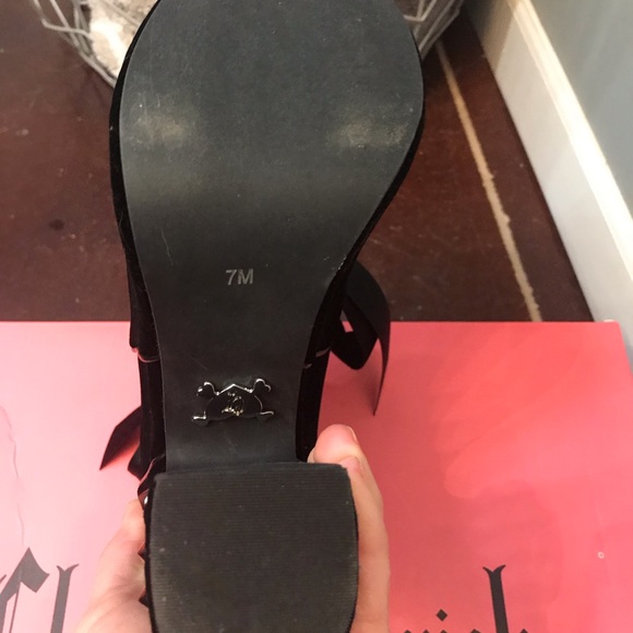 Velvet Platform Booties - Picture 8 of 8